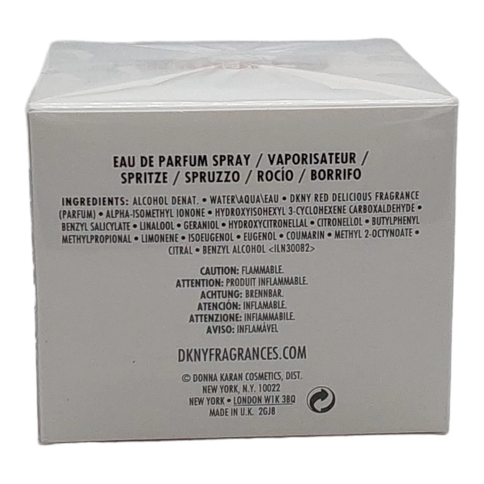 DKNY Donna Karan Red Delicious Eau De Parfum 1.7 OZ 50 ml Edición Limitada Sellado Foto 3 de 4