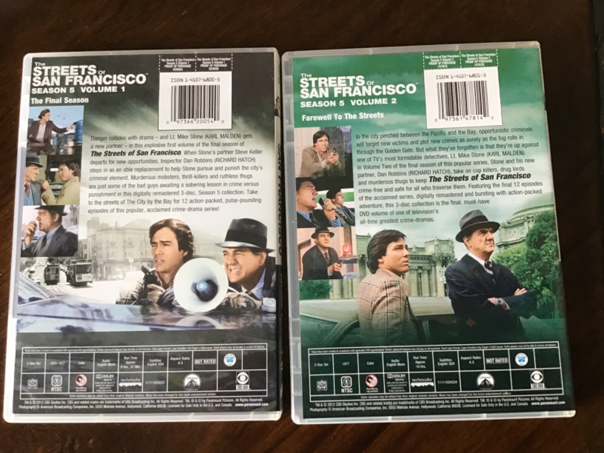 Streets Of San Francisco: Season Five(Vol 1 & 2)- Used/Like