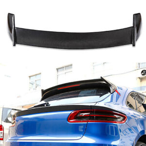 Real Carbon Fiber Rear Trunk Windshield Middle Wing Spoiler for Macan 2015-2018 