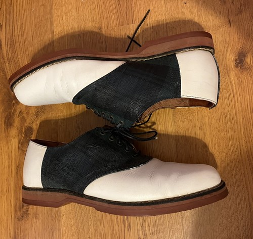 Vintage Golf Shoes Ralph Laren Polo LEA Upper Balance Cleats Spikes Men’s 9 D - Picture 9 of 10
