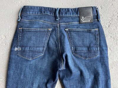 Denham Ridge Men's Jeans Straight Fit Denim 30x26 5 Pocket Hemmed
