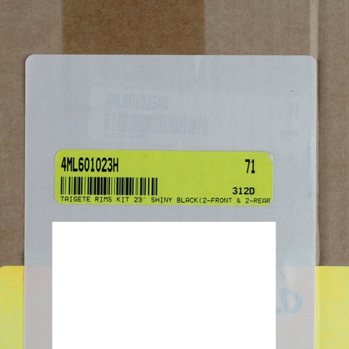 GENUINE LAMBORGHINI Urus Taigete Diamond Rims Kit 23" SHINY BLACK OEM 4ML601023H - Picture 9 of 9