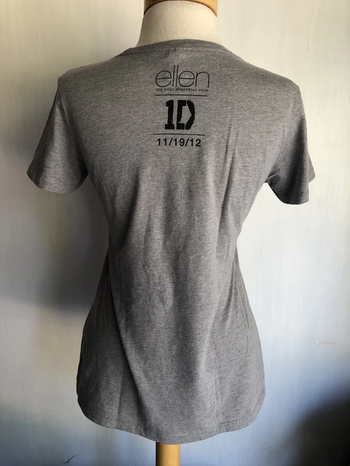 Camiseta mediana ONE DIRECTION (2012) RARA edición limitada programa de televisión Ellen Degeneres Foto 3 de 4