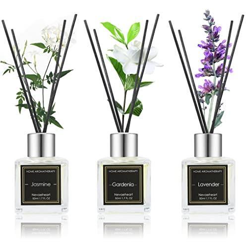 NEVAEHEART Reed Diffuser Set, Gardenia/Jasmine/Lavender, 1.7OZ x 3 Packs Reed-image