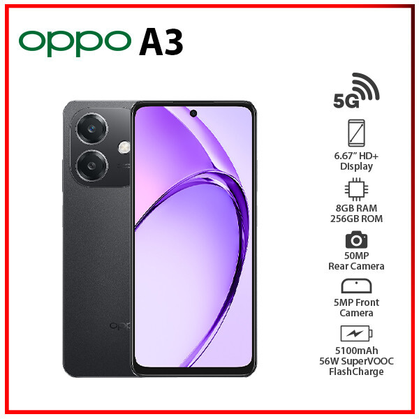 OPPO A3 5G ブラック 本体 OPPO A3x 5G(Black 4GB RAM 128GB)6.67