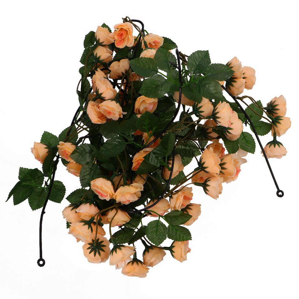 Party Realistic Flower Garden Artificial Flowers Rose Vine Garland for