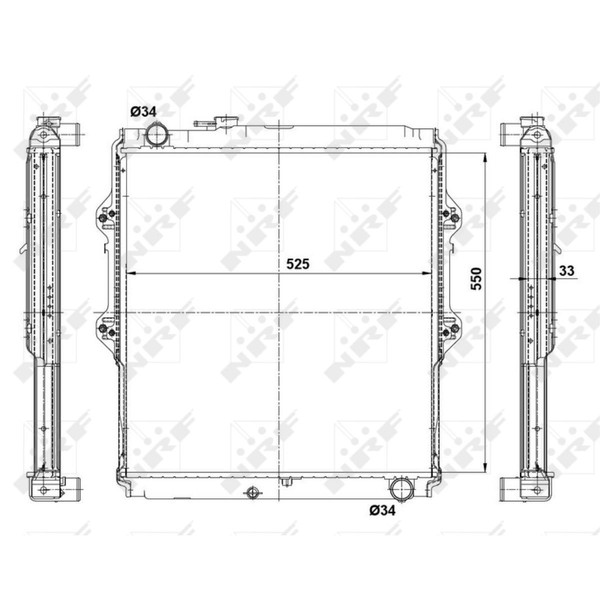 KüHler WasserküHler MotorküHler Passend FüR Toyota Hilux VI Pick-Up N1 2.4 D-image
