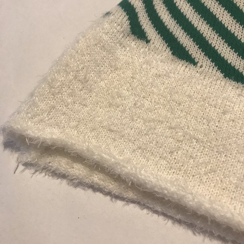 Vestido Suéter Elfo de Navidad Verde Blanco 2 piezas con sombrero talla M 7-9 - Imagen 5 de 12