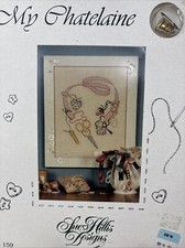 Sue Hillis Designs My Chatelaine Cross Stitch W/Thimble & Safety Pin Charms