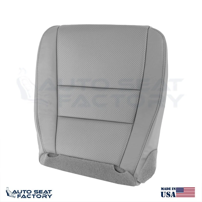 Fundas de asiento de vinilo gris perforadas inferiores delanteras Honda Ridgeline 2007-2014 Foto 3 de 4