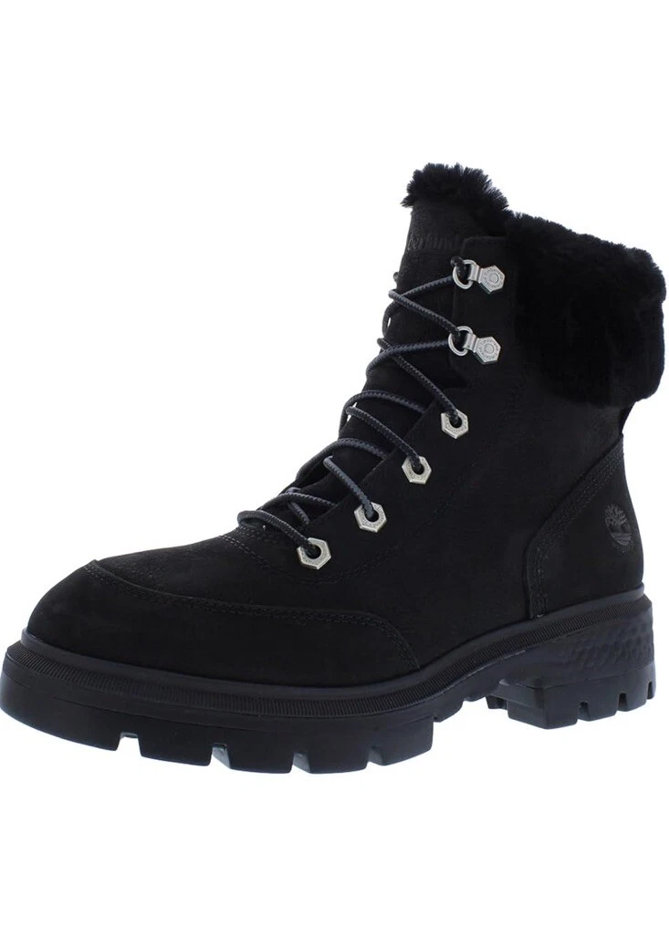 Timberland Donna Cortina Valley Impermeabile Mid Hiker Impermeabile Nero 8 Nuovo senza scatola.