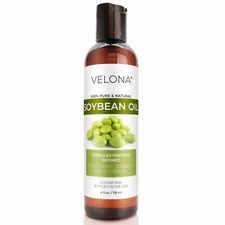 Velona Soybean Oil - 4 Fl Oz 100% Pure and Natural Carrier Oil Refined Cooking
