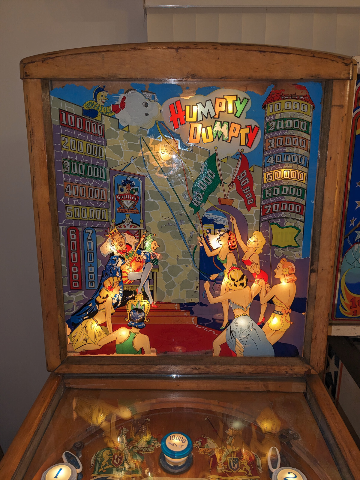 1947 Gottlieb Humpty Dumpty First Pinball with flippers! eBay