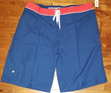 Men's Old Navy Dark Blue  Red Lightweight Summer Board Shorts Sizes 36-48