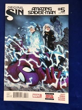 Amazing Spiderman #5 2014 2nd app Silk RARE 2nd print 3489 ordered by retailer