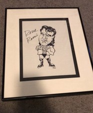 WWE Wrestlemania Wwf Razor Ramon Caricature Plaque Framed Aew Legend Wrestling