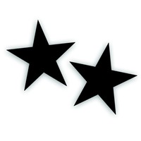 Star 4 Inch Decal Restore Military Army Willys Jeep M37 Pair Matte Flat Black Star 4 Inch Decal Restore Military Army Willys Jeep M37 Pair Matte Flat Black