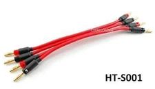 1ft Hi-Quality Ultra Flex Bi-Wire Banana Plug Speaker Jumper Cable Set, HT-S001