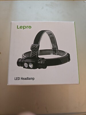        Lepro Headlamp Rechargeable - 1000 Lumen Powerful Detachable Head Lamp 