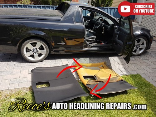 1m #5 Anthracite Holden Commodore VF VE VZ VY UTE Headliner Roof Lining Material - Picture 8 of 9