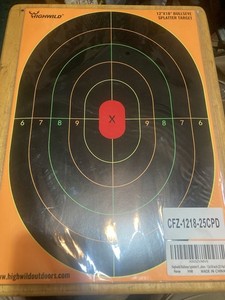 Highwild 12” X  18” Bullseye Splatter Targets 25 PK