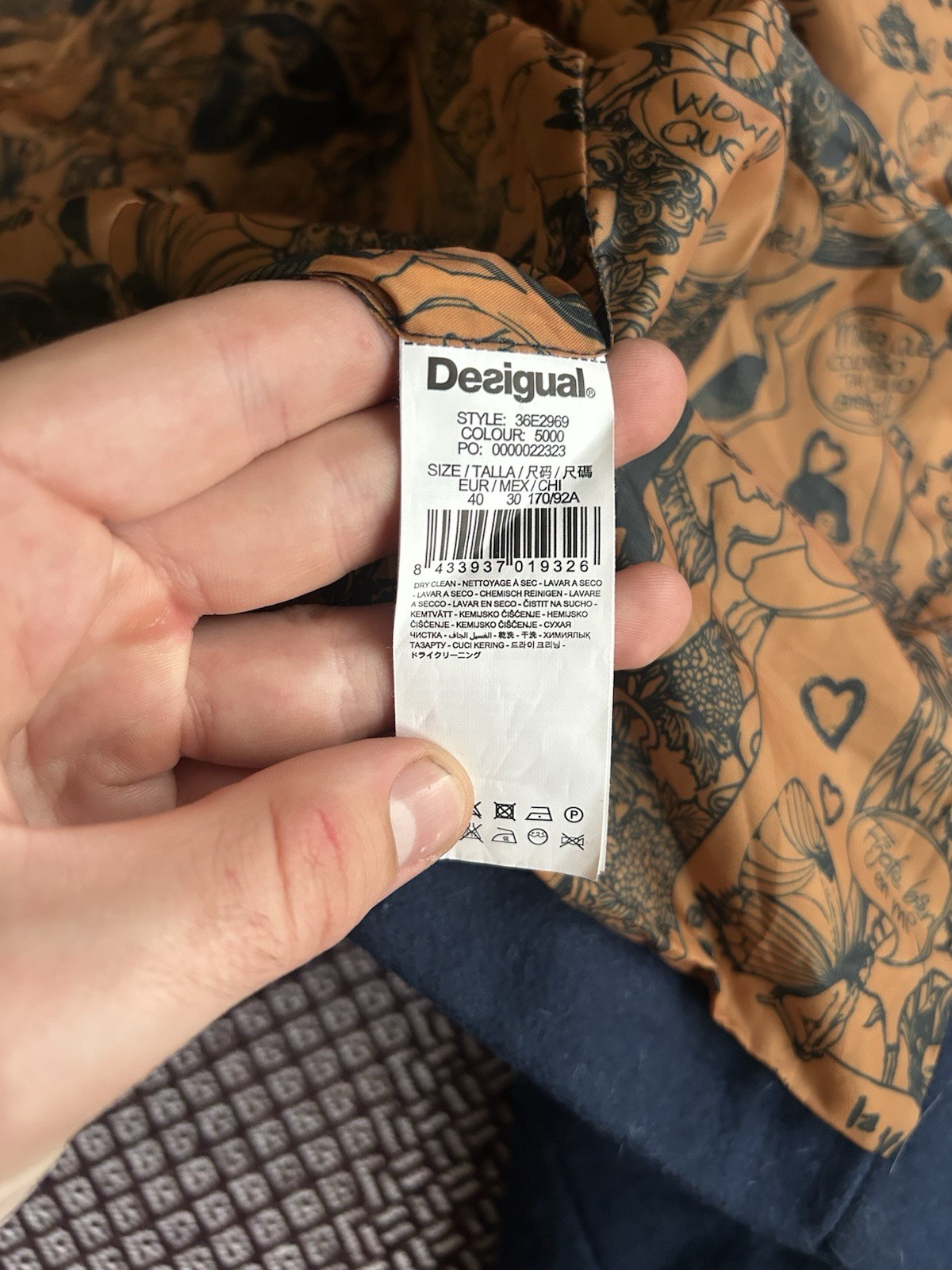 Desigual Patchwork Wool Blazer Japanese Vibe Soli… - image 15