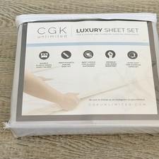 CGK Unlimited Luxury Sheet Set Size Full Bed Brown 4pc Gray Ultra Soft New