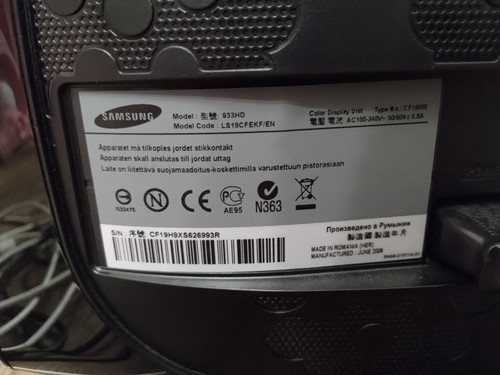 Samsung SyncMaster 933HD 18,5" HD Ready Digital TV Monitor & Fernbedienung & Box - Bild 3 von 13