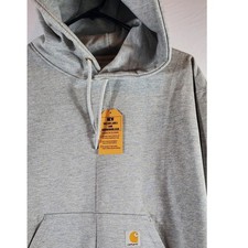 Carhartt Mens Gray Original Fit Midweight Hooded Sweatshirt Size M new with tags