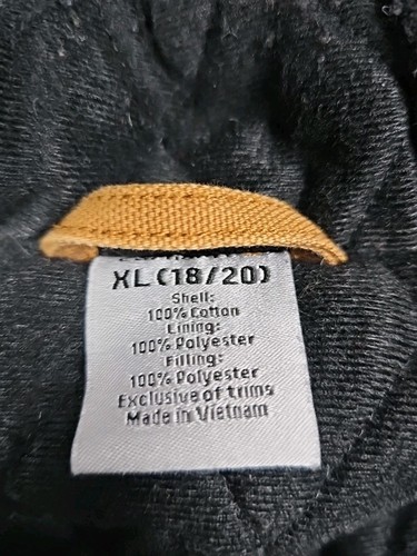 Carhartt Jacket Duck Canvas Youth XL 18-20 Hooded Quilt Lined Workwear Broke In - Picture 5 of 13