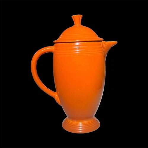 Vintage Fiesta Radioactive Red Coffee Pot w/Lid circa1936-1942 USA 10 1/2” Tall