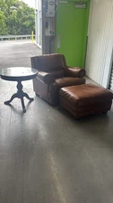 Leter Chair And Chase With Small Table Real Wood Everthing Include For $100