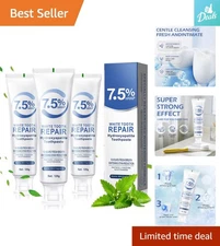 Hydroxyapatite Toothpaste Set of 3 for Enamel Protection and Fresh Mint Breath