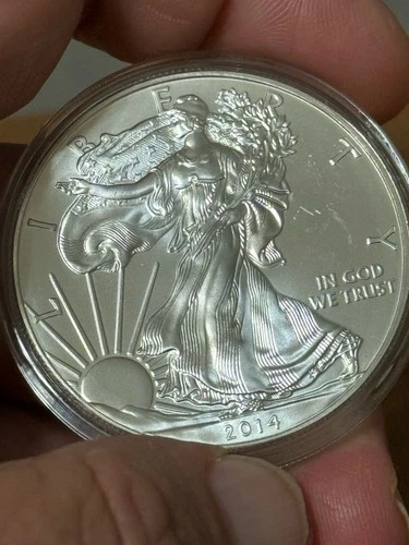 2014 AMERICAN SILVER EAGLE DOLLAR COIN 1 OZ. 999 PURE FINE SILVER BULLION