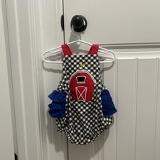 Ricrac Ruffles Baby Girl Outfit