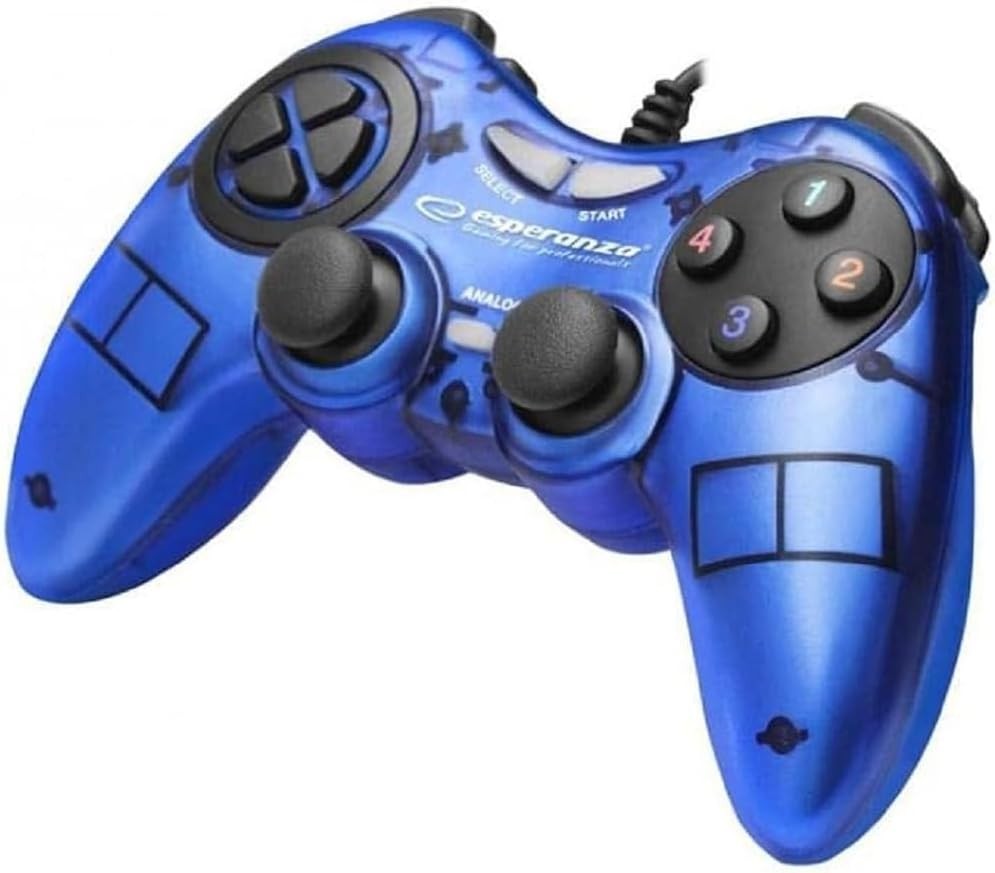 Esperanza Blu Egg105b Fighter - Controller Di Gioco Con Vibrazione Per Pc (Pc), Controller Gaming, - Immagine 2