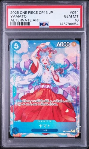 2025 ONE PIECE JAPANESE OP13-CARRYING ON HIS WILL #054 YAMATO BANDAI  PSA10