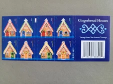20 FOREVER FIRST CLASS LETTER STAMPS GINGERBREAD HOUSES MNH 2013 PANE CHRISTMAS 