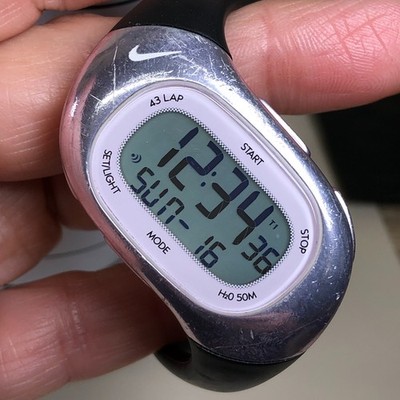 Nike Triax Mia Women D528438 Sport Black Rubber Quartz Digital
