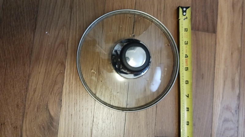 7" glass lid for pots