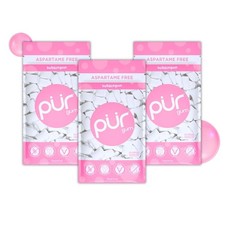 PUR Gum  Aspartame Free Chewing  100 55 Count Pack of 3 , Bubblegum