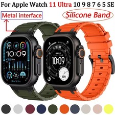 Silicone Band Strap For Apple iWatch Series 11 10 9 8 7 6 SE Ultra 2 3 42mm-49mm
