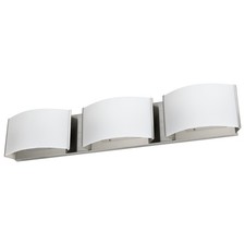 LED Vanity Light, 30W, 1950LM, Color Selectable, 3 Lights Brushed Nickel