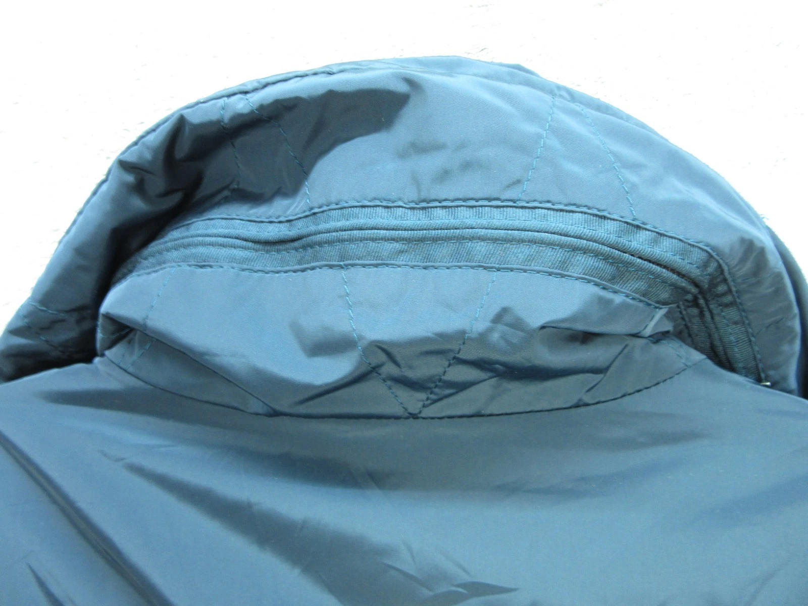 Zara Man Mens Size XL Jacket Full Zip Blue Lined w/ Packable Hood Polyester image 15