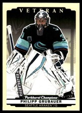 2022-23 Parkhurst Champions #160 Philipp Grubauer Seattle Kraken Hockey Card