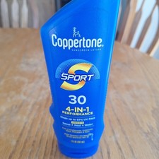 Coppertone Sport 4-in-1 Sunscreen Lotion SPF 30 7oz 1 bottle exp 04/27