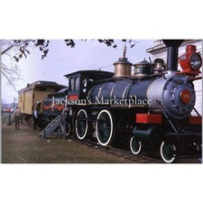 CB&Q Hannibal St Joseph Steam Train Locomotive 35 Burlington Route Color Slides