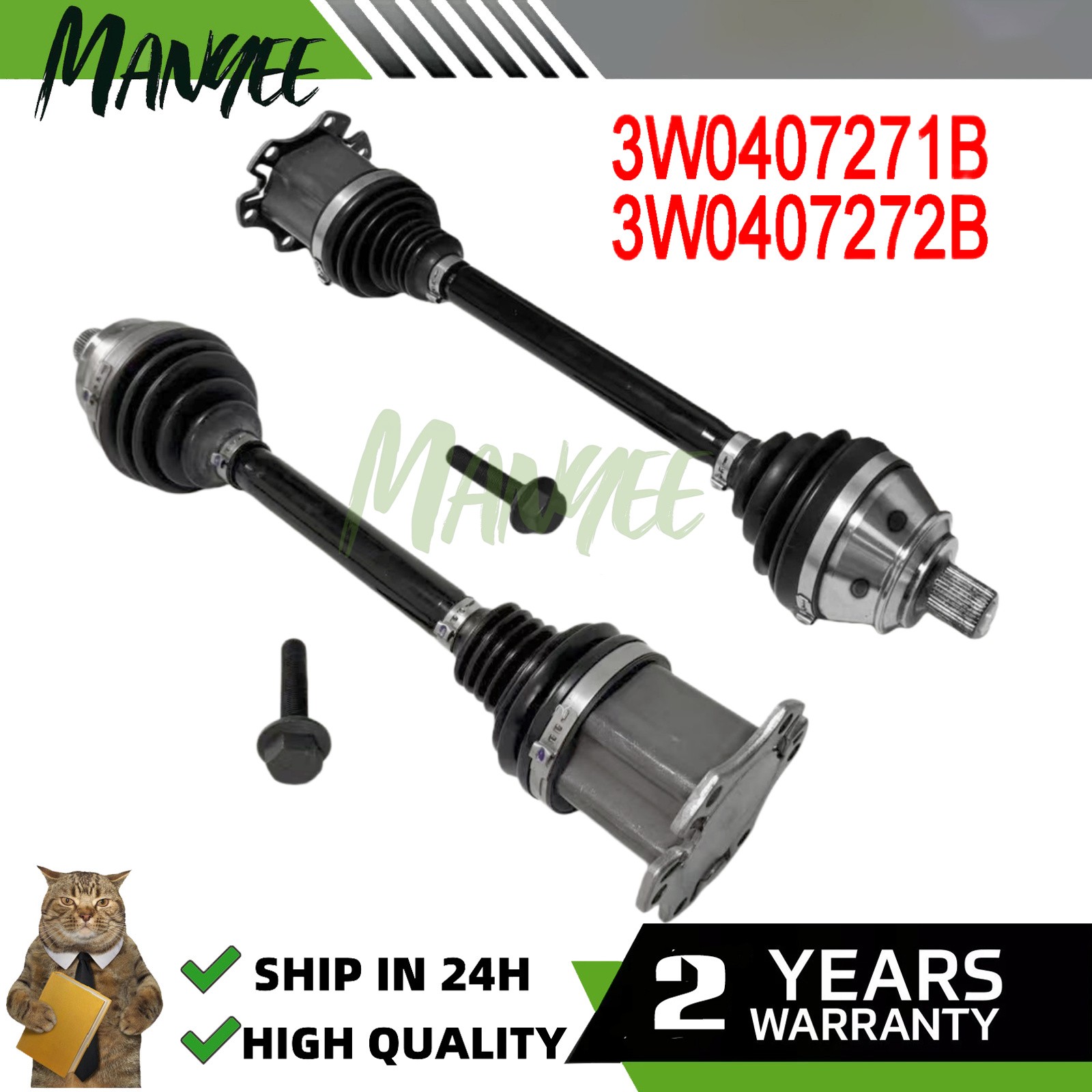 Bentley Continental GT 2006-2010 Front Right Axle shafts Pair