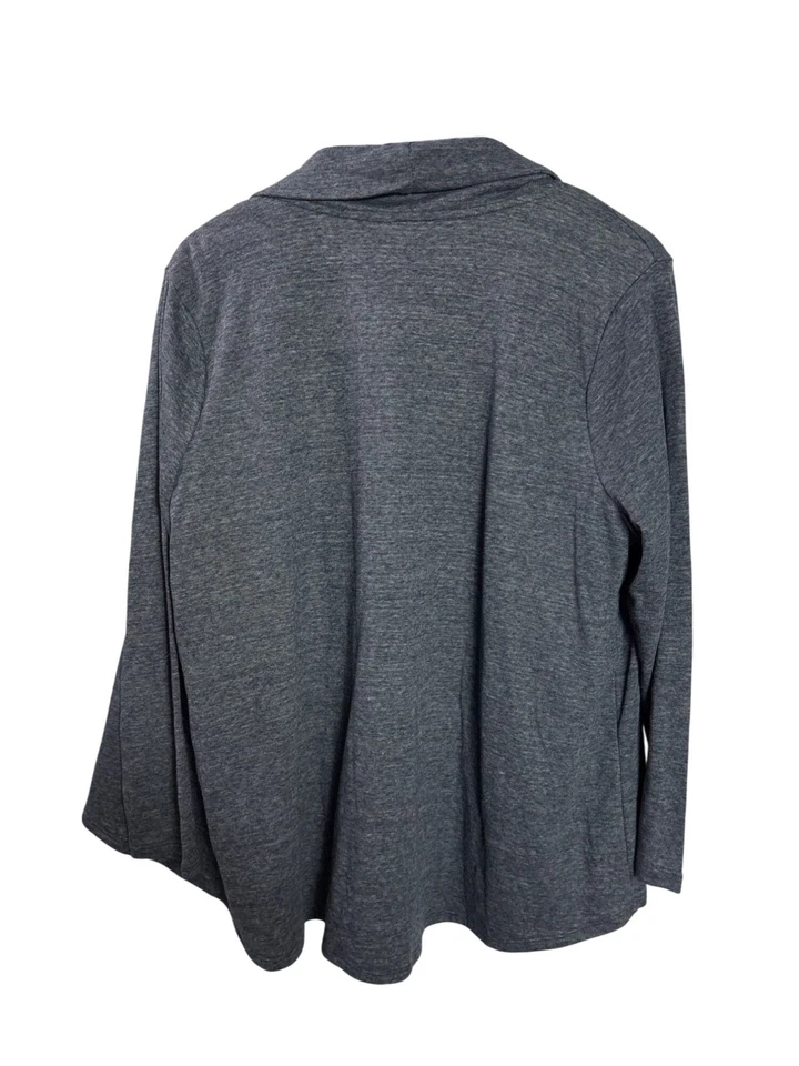 Womens Dressbarn Open Front Cardigan Size 2X Blue Knit Casual New - Image 2 of 4