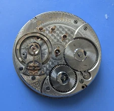 VINTAGE 18 SIZE WALTHAM MODEL 1892 21 JEWEL VANGUARD POCKET WATCH PARTS